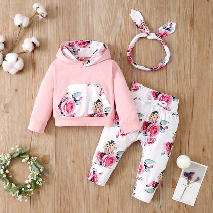 Baby Girl Floral Outfit Set