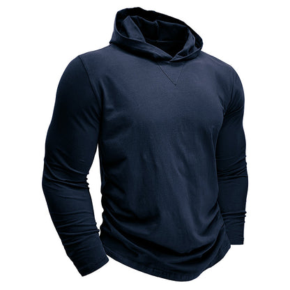 Cotton Hooded T-shirt