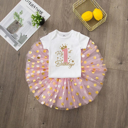 Baby Girl 1 Year Birthday Outfit