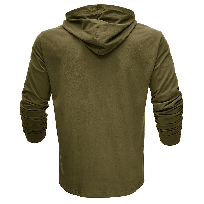 Cotton Hooded T-shirt