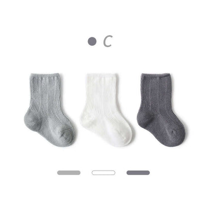 3 Pairs Cotton Baby Socks