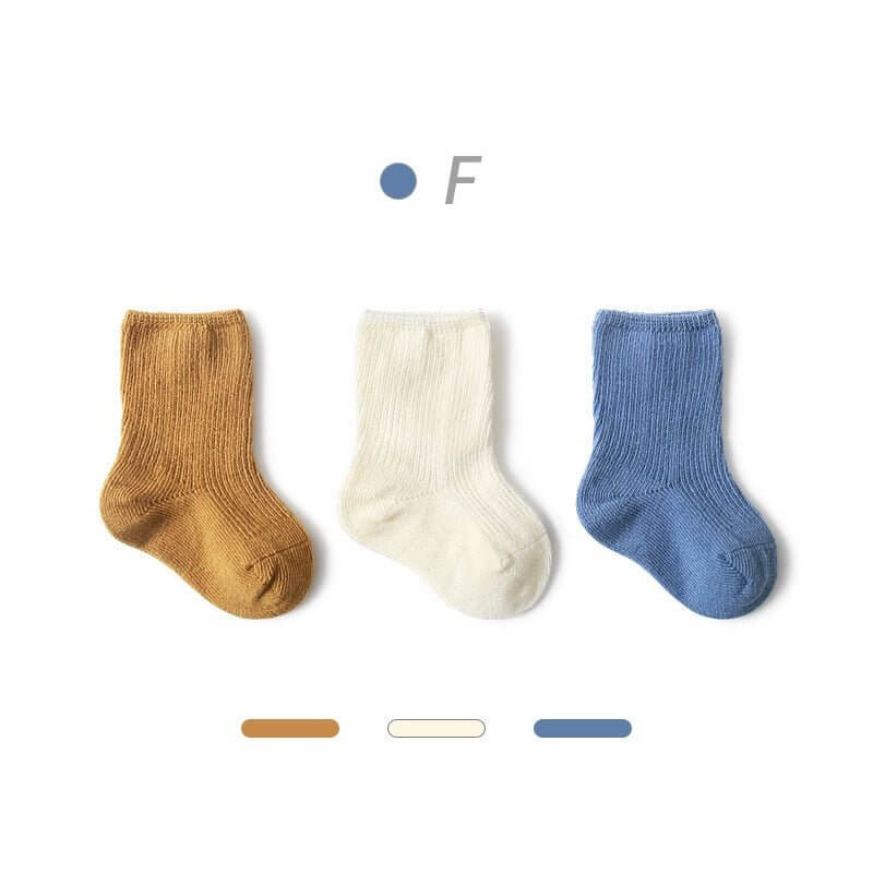 3 Pairs Cotton Baby Socks