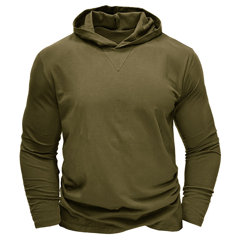 Cotton Hooded T-shirt