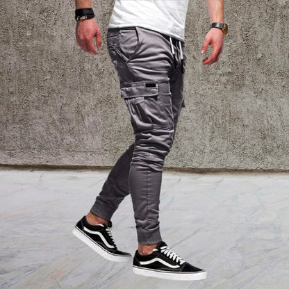 DANIEL - CASUAL MEN'S TROUSERS WITH PATCH POCKETS