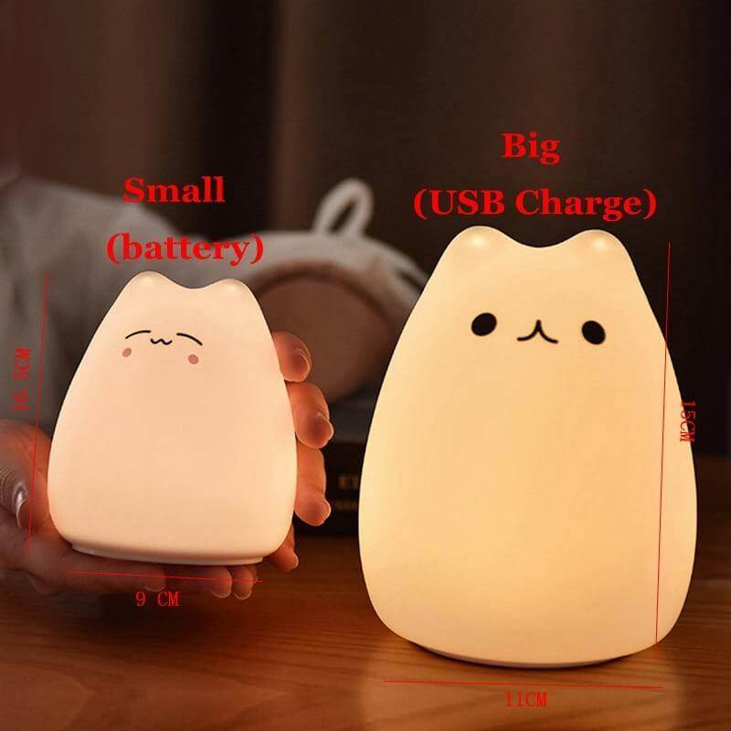 Fun Party Cat 7 Colors LED Night Lamp