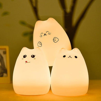 Fun Party Cat 7 Colors LED Night Lamp