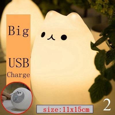 Fun Party Cat 7 Colors LED Night Lamp