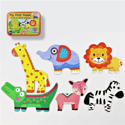 Baby 3D Animals Puzzle Iron Box