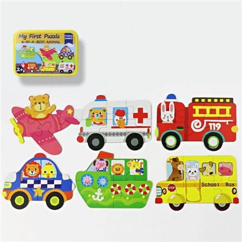 Baby 3D Animals Puzzle Iron Box