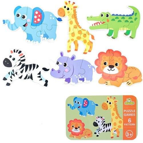 Baby 3D Animals Puzzle Iron Box