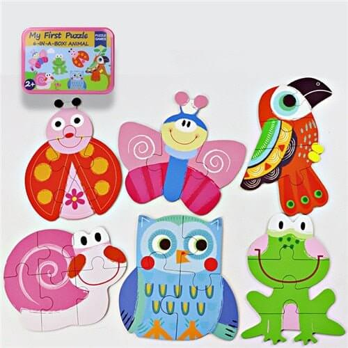 Baby 3D Animals Puzzle Iron Box