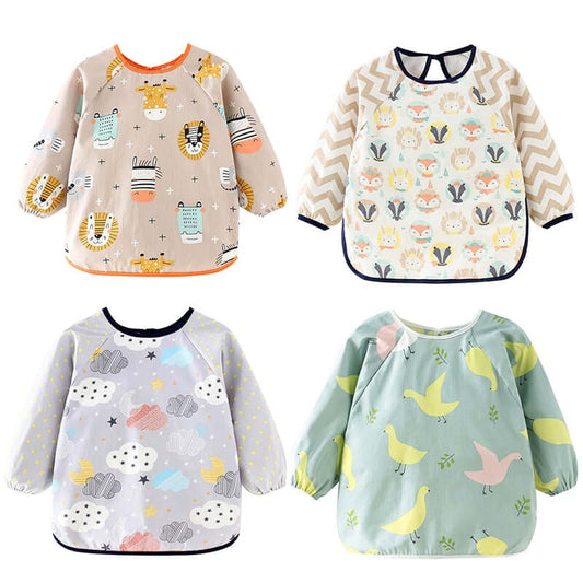 Baby Bibs Waterproof Long Sleeve Apron