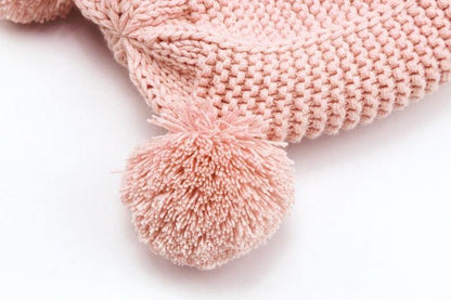 Baby Cotton Knitted Earflap Beanie Bonnet Cap