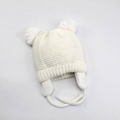 Baby Cotton Knitted Earflap Beanie Bonnet Cap