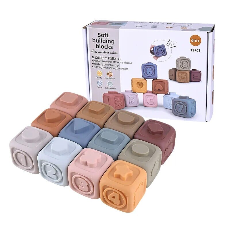 Baby Educational Stacking Montessori Soft Blocks