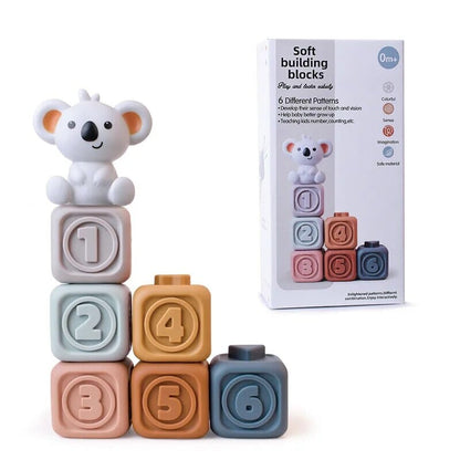 Baby Educational Stacking Montessori Soft Blocks