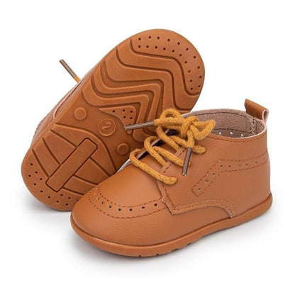 Baby High Top Leather Shoes