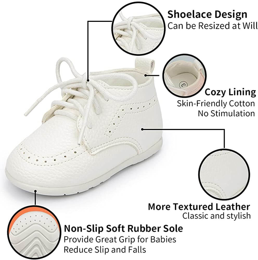 Baby High Top Leather Shoes