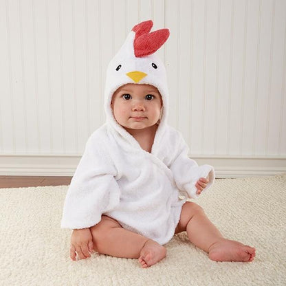 Soft Hooded Animal Baby Bathrobe Towels