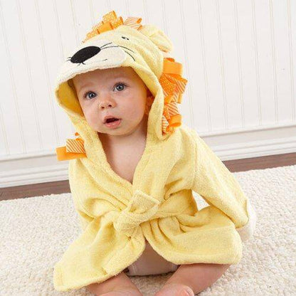 Soft Hooded Animal Baby Bathrobe Towels