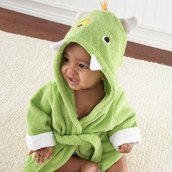 Soft Hooded Animal Baby Bathrobe Towels