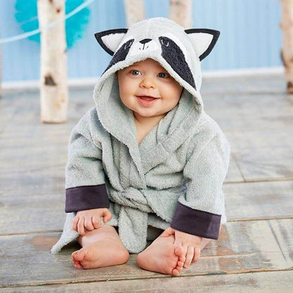 Soft Hooded Animal Baby Bathrobe Towels