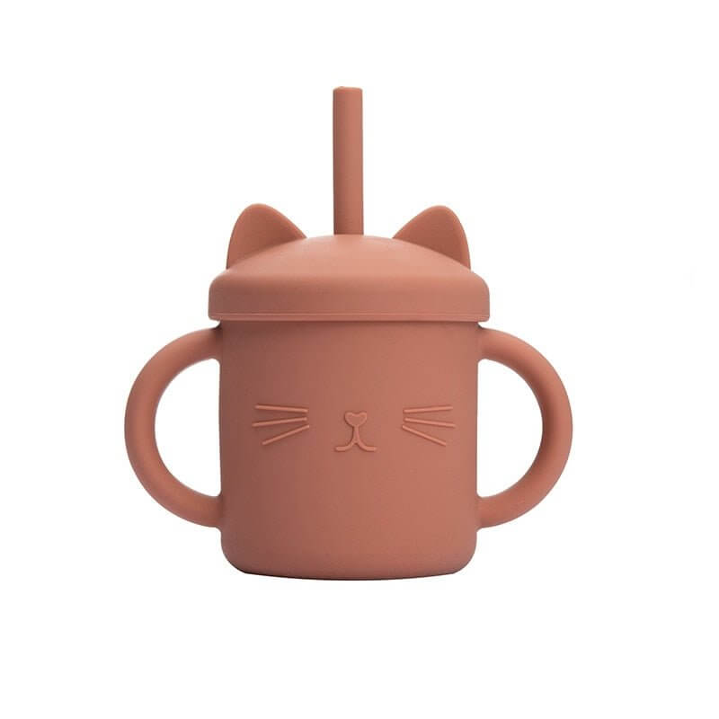 Baby Silicone Straw Cup