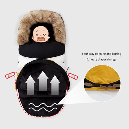 Baby Sleeping Removable Fur Collar Sleep Sack