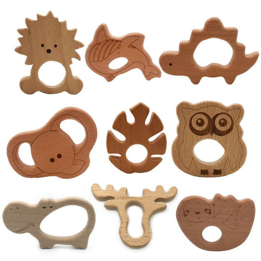 Baby Wooden Teether Cute Animals