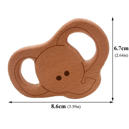 Baby Wooden Teether Cute Animals