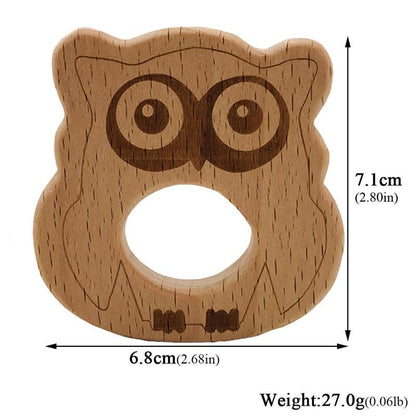 Baby Wooden Teether Cute Animals