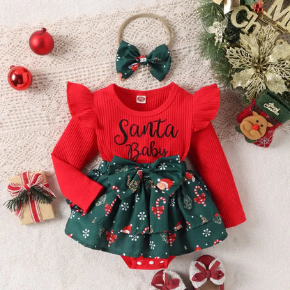 Baby Girl Christmas Romper