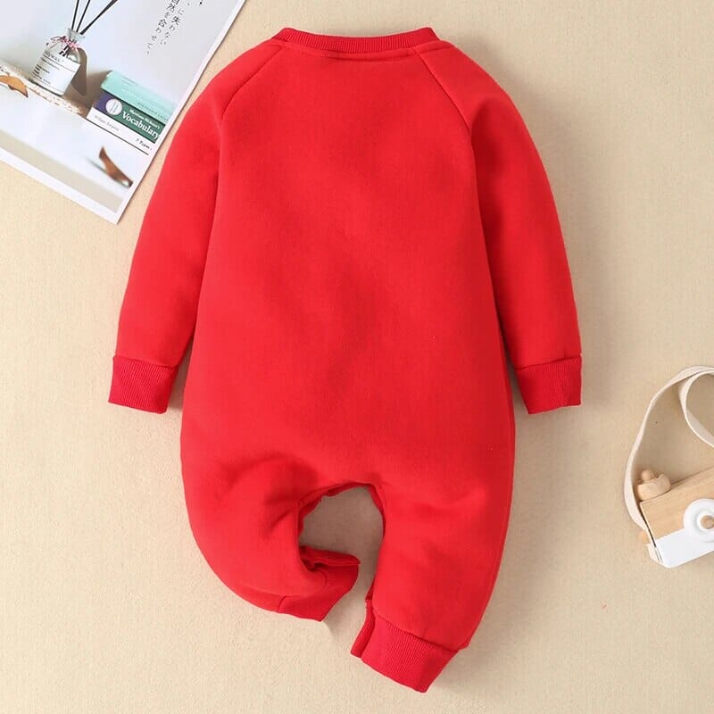 Baby Cotton Christmas Jumpsuit