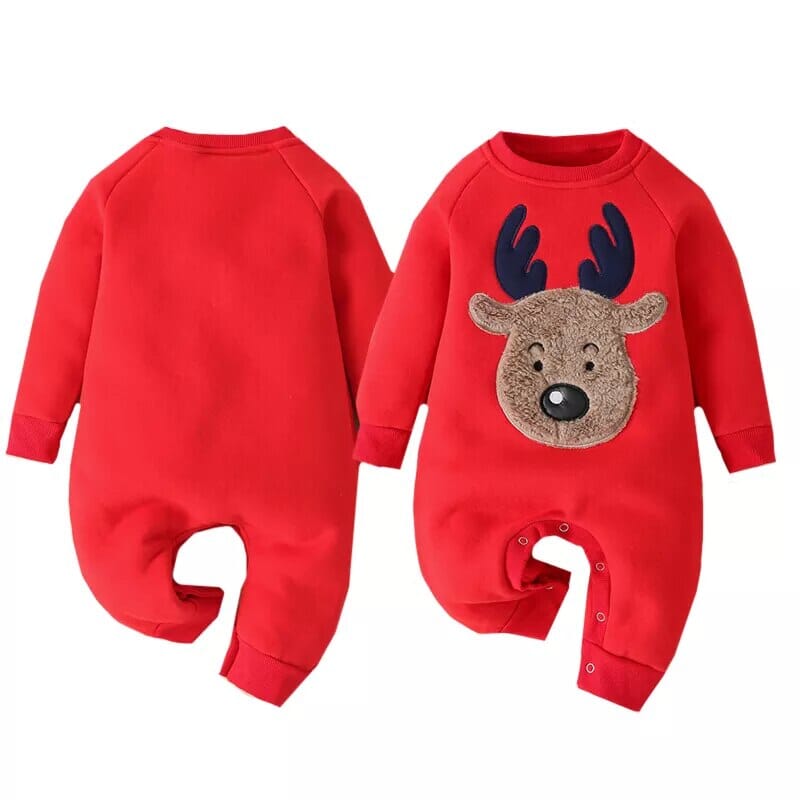 Baby Cotton Christmas Jumpsuit