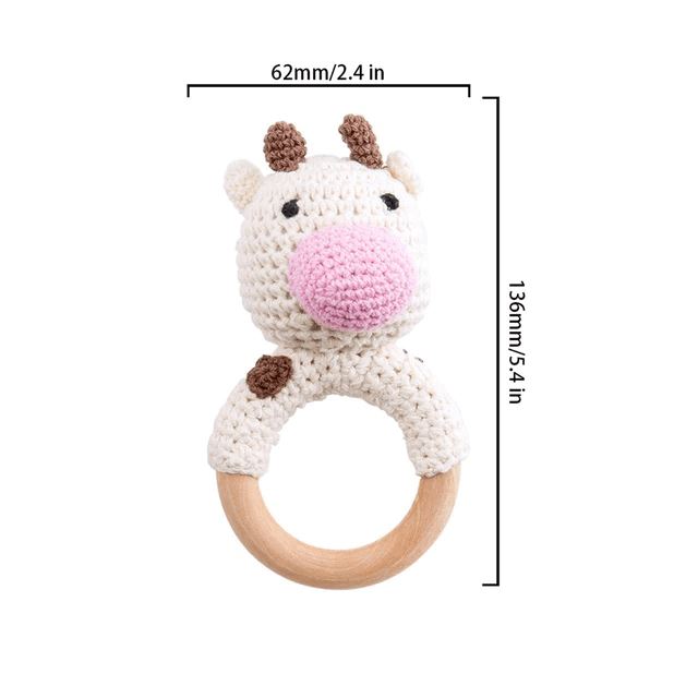 Crochet Animal Baby Teether Toy