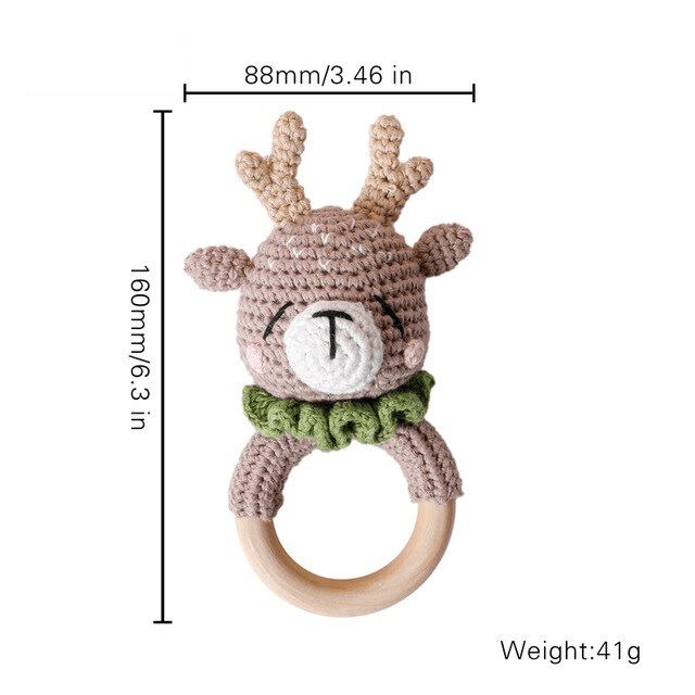 Crochet Animal Baby Teether Toy