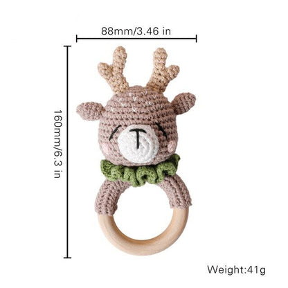 Crochet Animal Baby Teether Toy