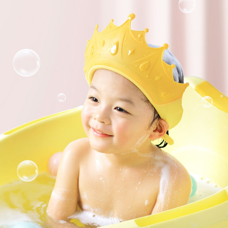 Crown Baby Shower Cap Shampoo