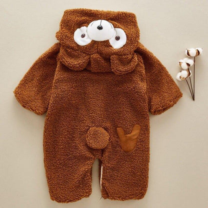 Cute Cartoon Baby Winter Romper