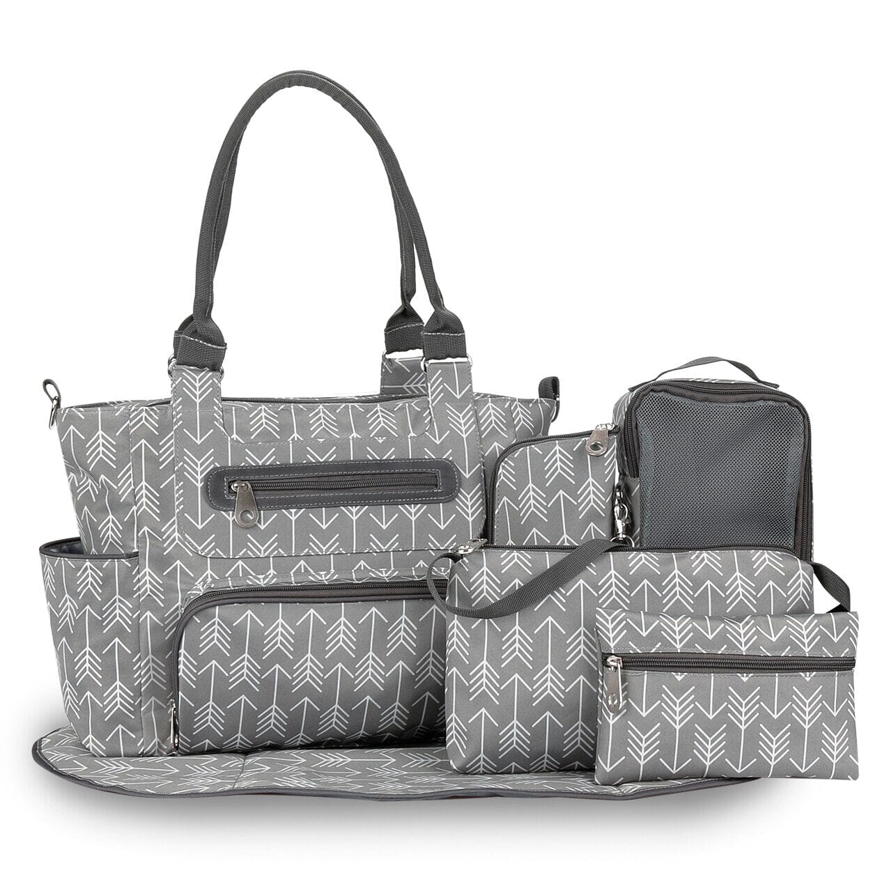 Deluxe Diaper Bag 7 Pieces Set