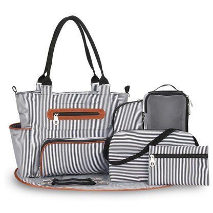 Deluxe Diaper Bag 7 Pieces Set