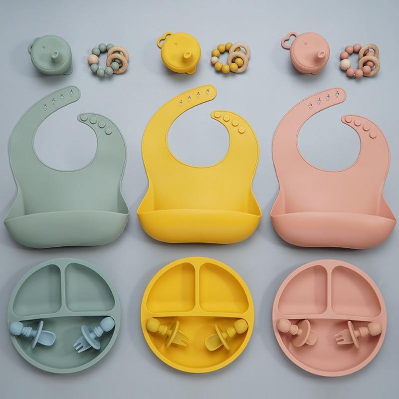 Deluxe Silicone Baby Feeding Set