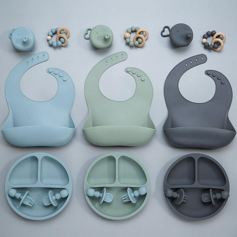 Deluxe Silicone Baby Feeding Set