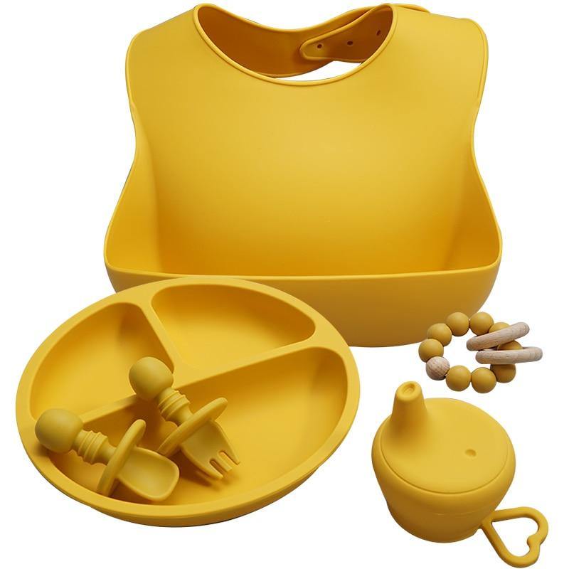 Deluxe Silicone Baby Feeding Set