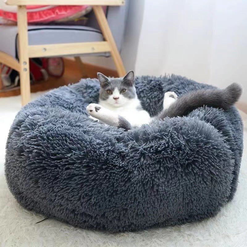 Pet Palace™ - Fluffy Donut Basket