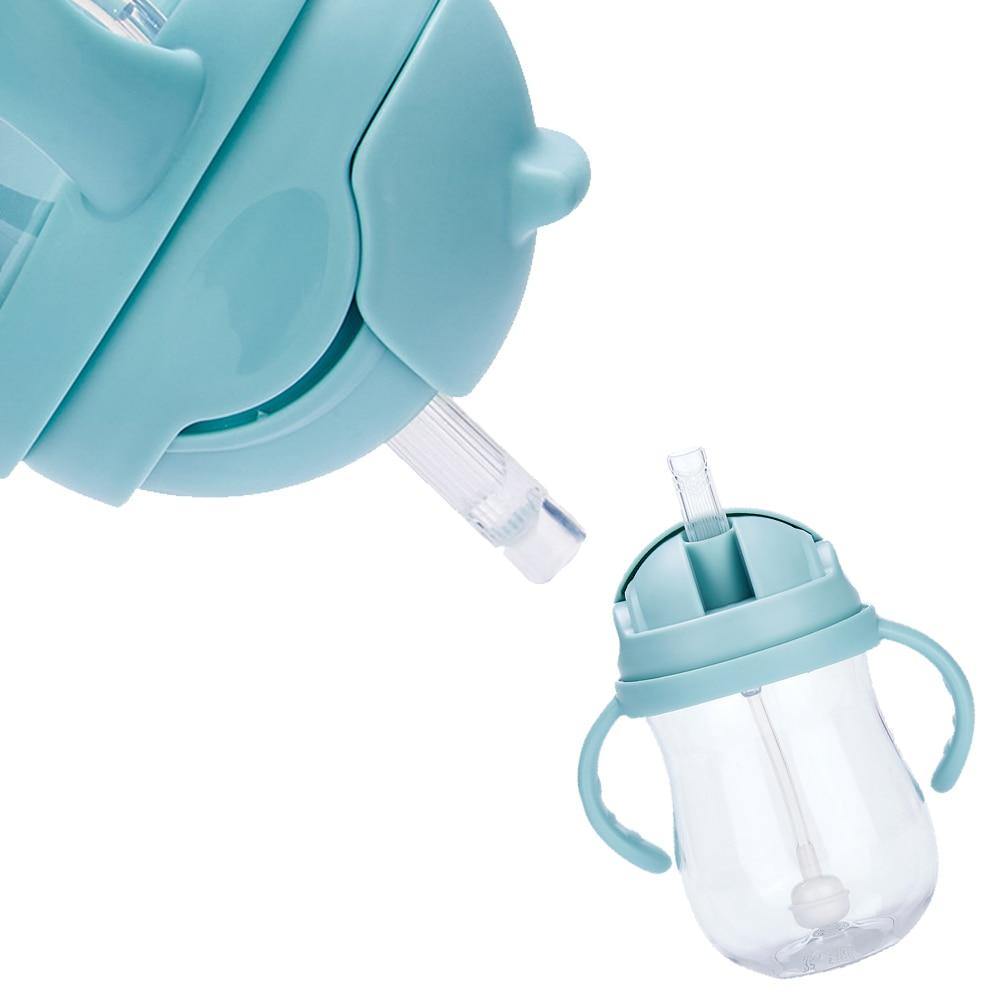 Leakproof Double Handle Silicone Baby Water Bottle