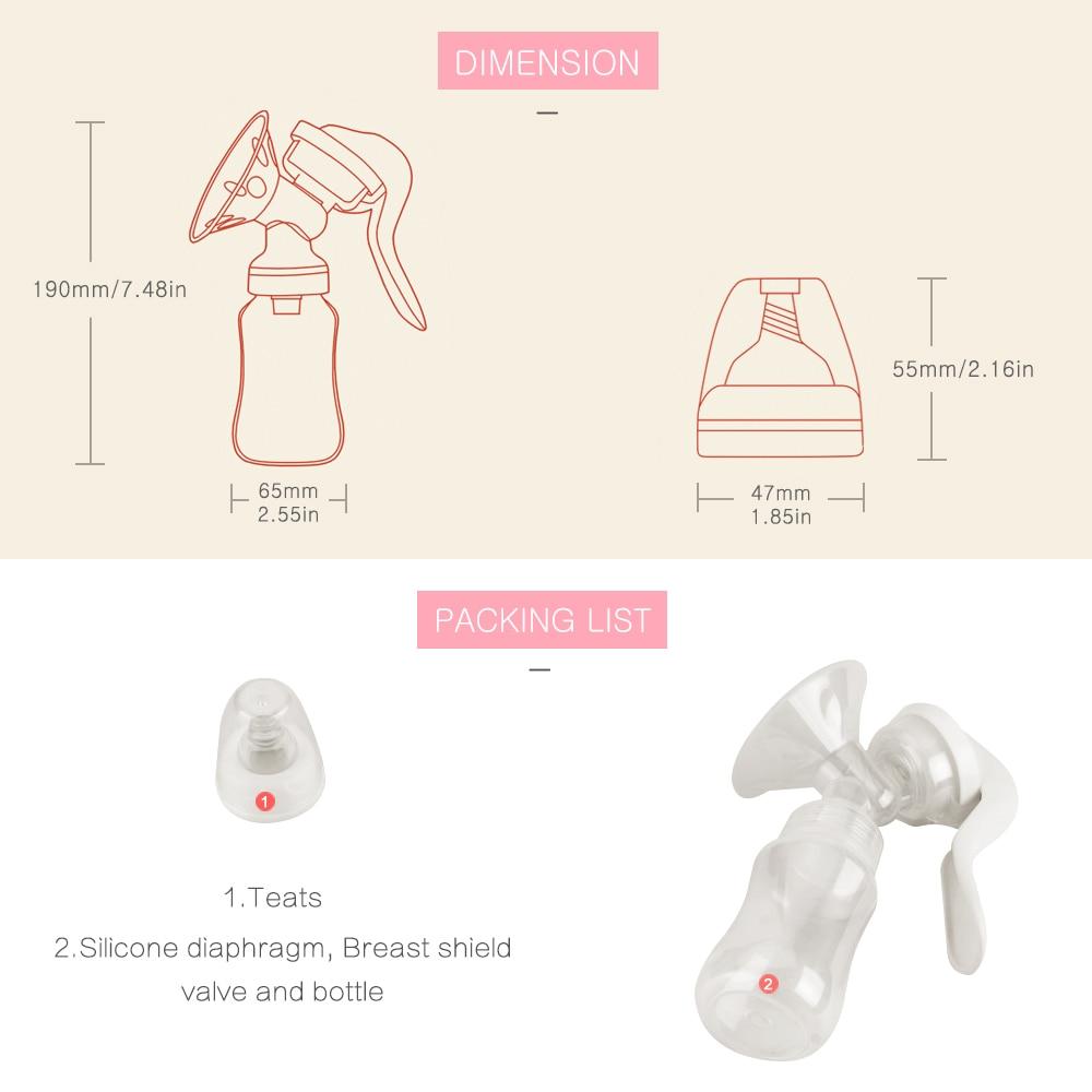 Effortless Manual Breast Feeding Pump