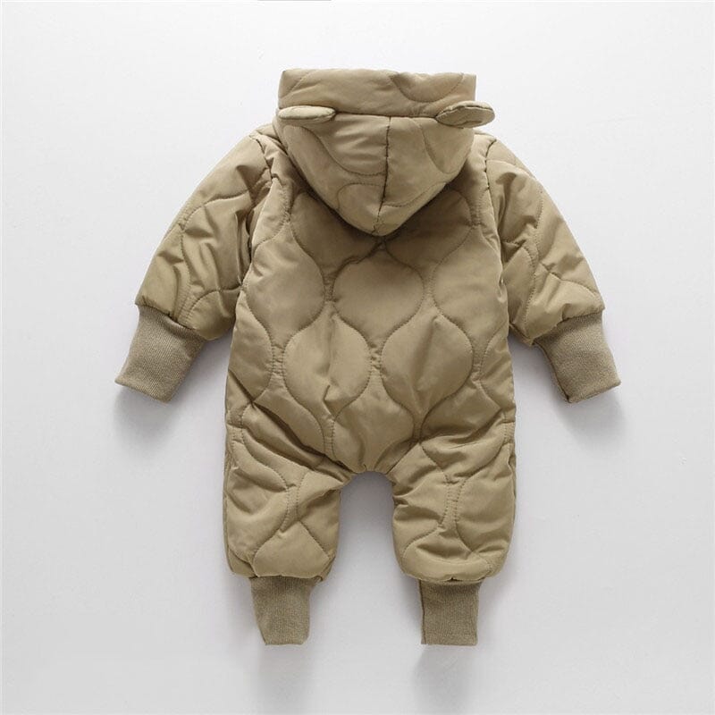 Winter Baby Fur Lining Bear Rompers