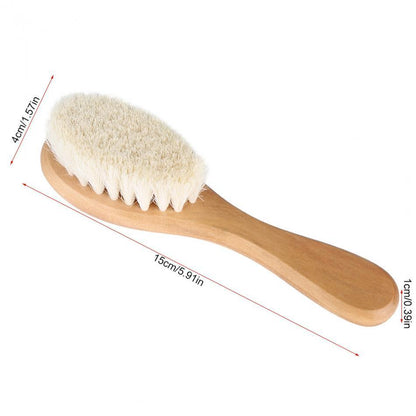 Natural Wool Baby Wooden Brush