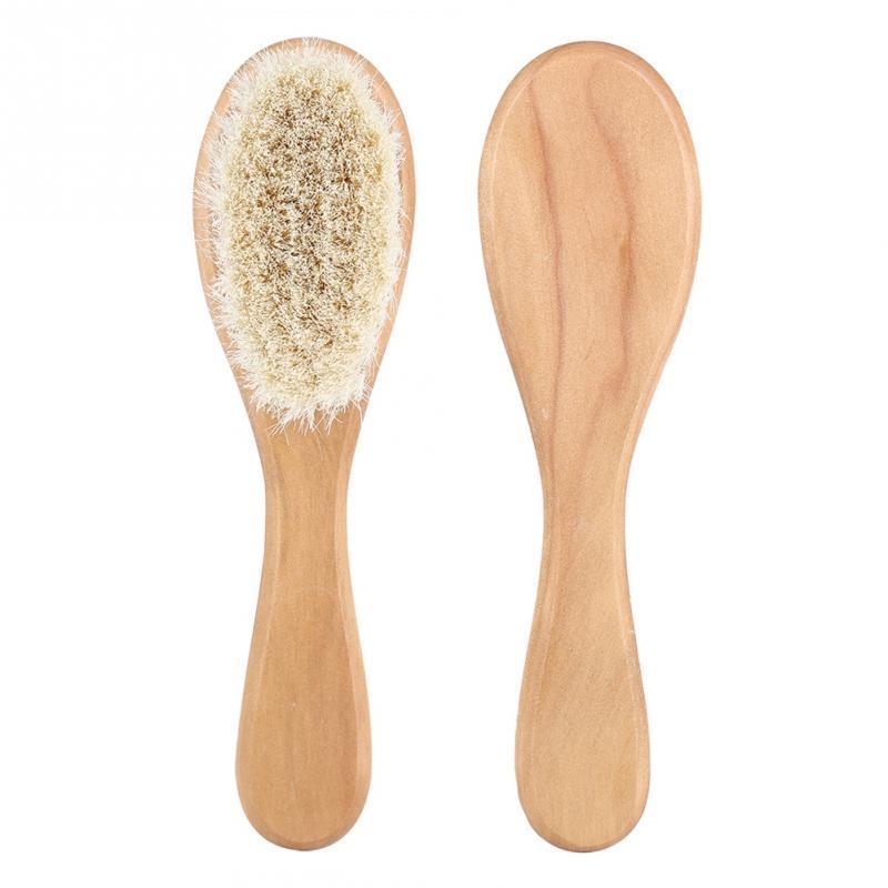 Natural Wool Baby Wooden Brush